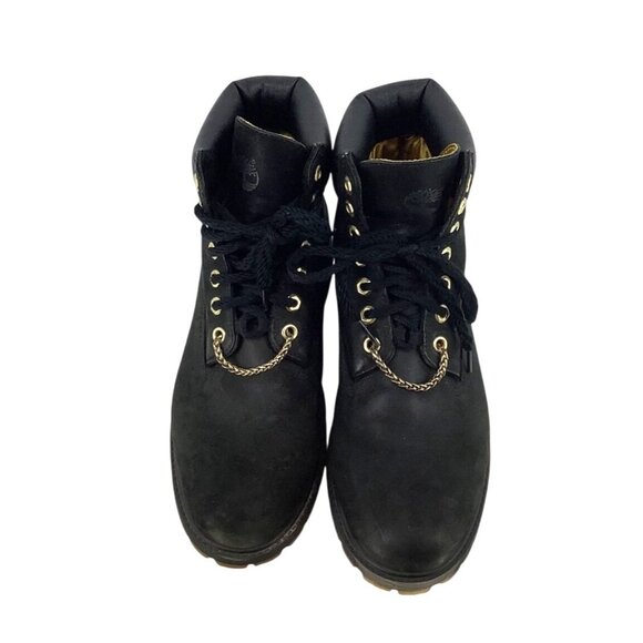 Timberland Mens 6-Inch Premium Waterproof Boots Black Nubuck Size 9.5 - Picture 1 of 9